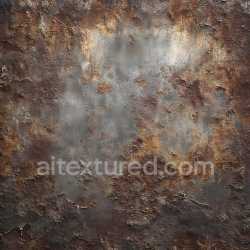 seamless Seamless 3D Rusty Metal Cracked & Peeling PBR Texture with Rich Corrosion and Surface Erosion texture 8k free download PBR