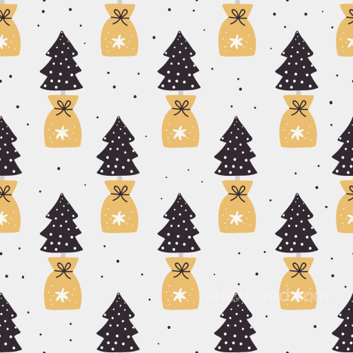Featuring Stylized Christmas Trees and Gift Bags seamless All Christmas Digital paper PBR texture