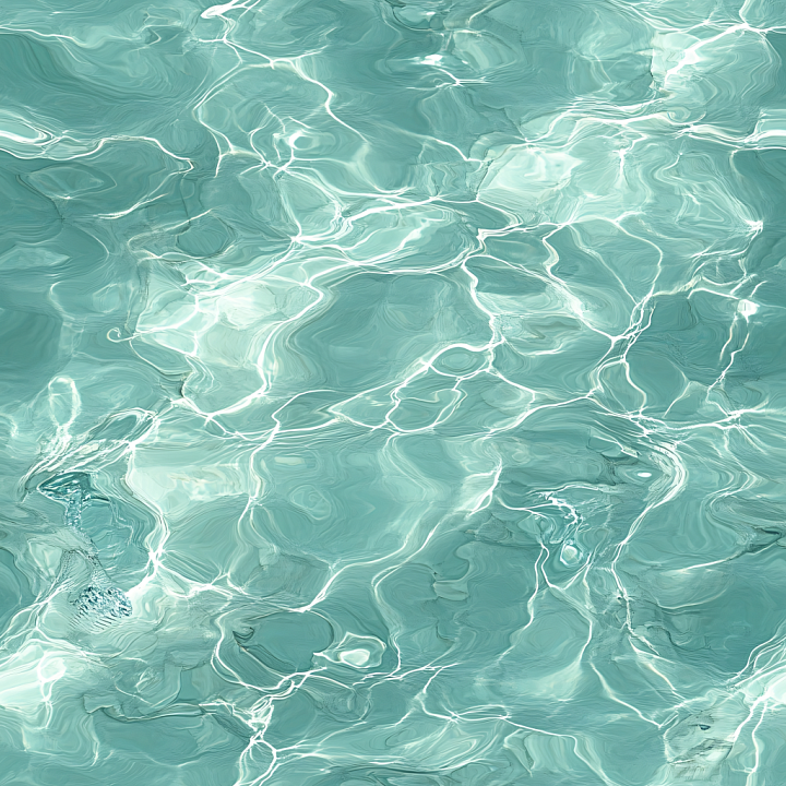 Water Featuring Clear Shallow Turquoise Pool Surface with Reflections seamless PBR texture preview