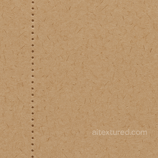 Of Cardboard Perforation With Visible Fiber Strands And Grainy Surface seamless Cardboard PBR texture