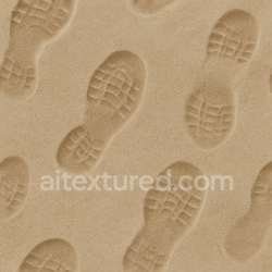 seamless Seamless 3d texture pbr 8k of wet footprints on sandy beach sand surface texture 8k free download PBR