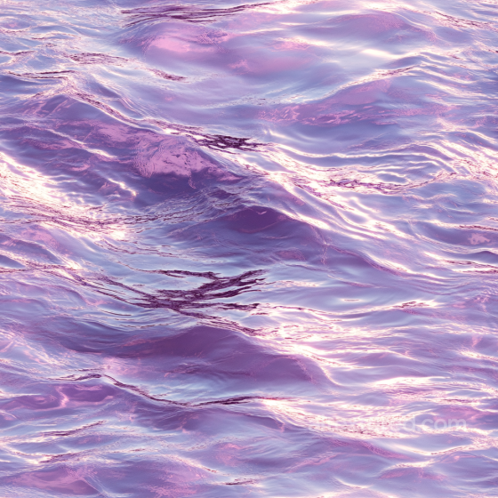 water PBR texture with stylized smooth purple waves and reflective surface Water texture preview