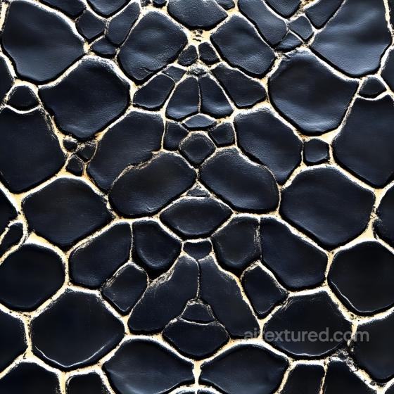 Skin PBR Texture Featuring Deep Cracked Black Skin with Organic Crevices Skin texture preview