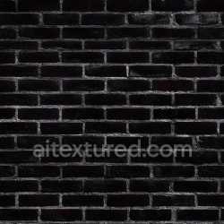 seamless Seamless 3D cracked black brick wall PBR texture with rough mortar detail texture 8k free download PBR