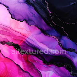 seamless Seamless 3D Alcohol Ink PBR Texture Featuring Purple and Black Fluid Waves texture 8k free download PBR