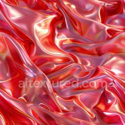 seamless Seamless 3D PBR Texture of Red Glossy Wrinkled Fabric with Fine Grain texture 8k free download PBR