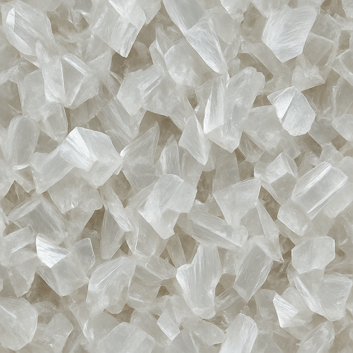 Gypsum Crystalline Formation With Rough Crystal Surfaces And Light Refr… seamless PBR texture preview