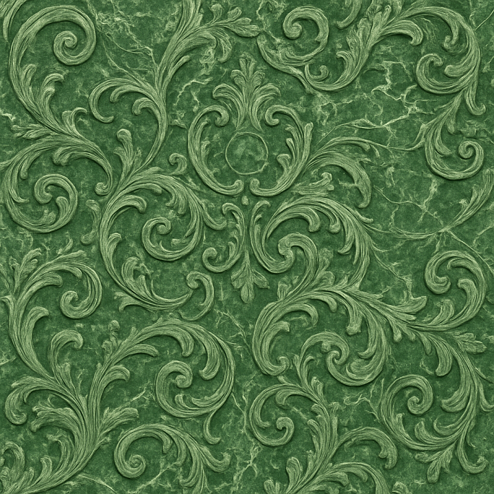 Ornate Green Marble seamless PBR texture preview