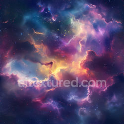 seamless Seamless 3D Space PBR Texture Featuring Vibrant Nebula and Colorful Cosmic Clouds texture 8k free download PBR