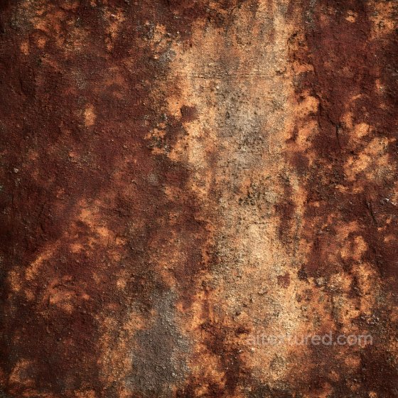 Rusty Metal Cracked & Pitted PBR Texture in Warm Earth Tones Rust texture preview