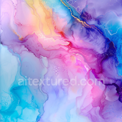 seamless Seamless 3D Alcohol Ink PBR Texture Featuring Pastel Swirls and Delicate Gold Veins texture 8k free download PBR
