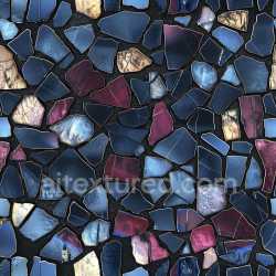 seamless Seamless 3D Cracked Ceramic Tile Mosaic PBR Texture with Rich Color Variations texture 8k free download PBR