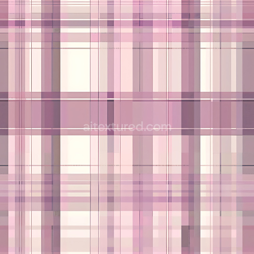 Seamless 3D Pink Plaid Pattern Metal PBR Texture for Industrial Surfaces