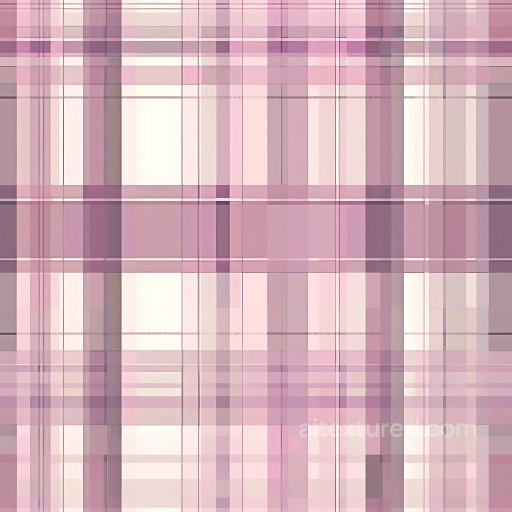 Seamless 3D PBR Texture with Soft Pink and Cream Plaid Pattern texture preview