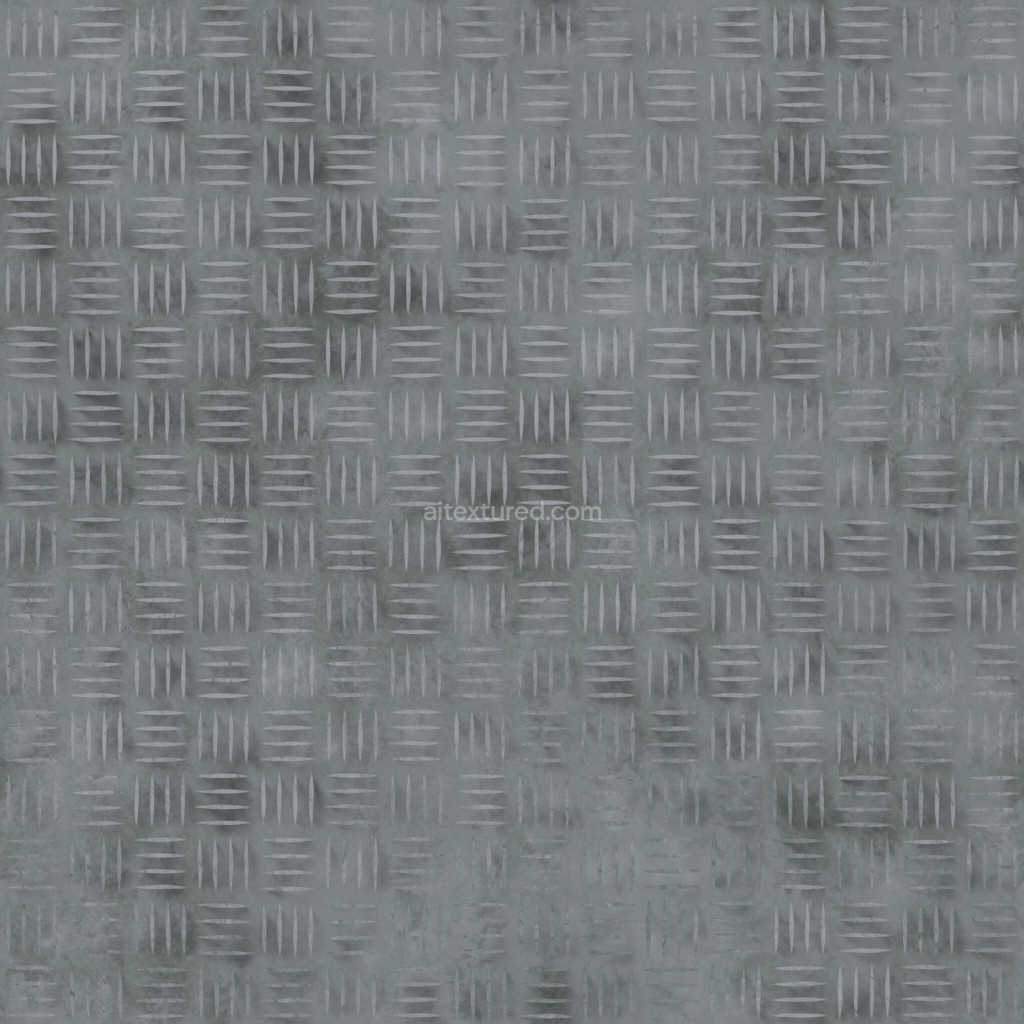 Seamless diamond plate texture in gray color