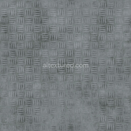 Diamond Plate Metal Seamless Texture Pbr Surface Reflective Industrial Pattern