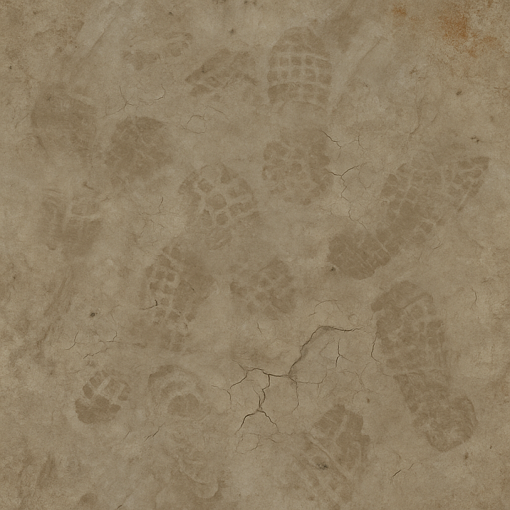 Scuff Marks And Foot Scuffs With Muddy Footprints And Wear Marks For Wo… seamless PBR texture preview