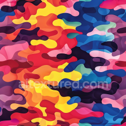 seamless Seamless 3D PBR Camouflage Texture with Bright Abstract Organic Shapes texture 8k free download PBR