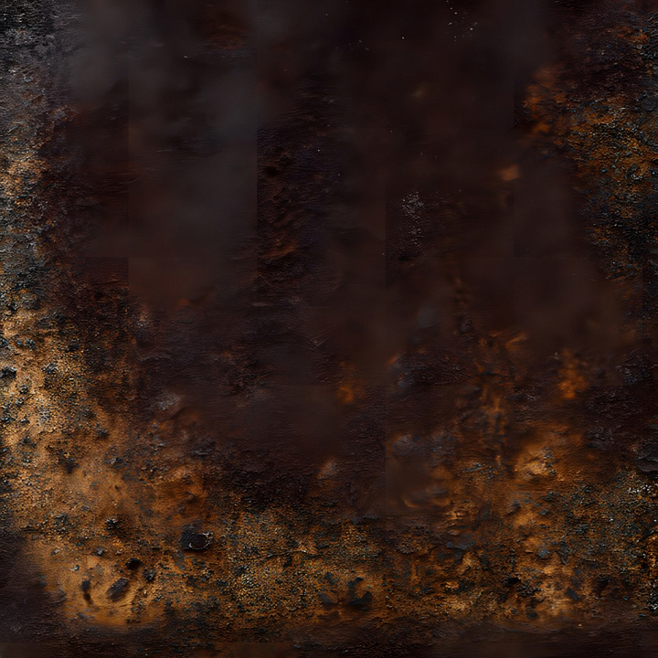 Rusty Metal Featuring Cracks, Holes, and Corrosion seamless PBR texture preview
