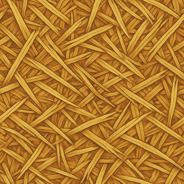 Stylized Straw seamless PBR texture preview