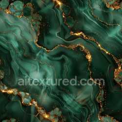 seamless Seamless 3D PBR Texture of Glossy Dark Green Marble with Shimmering Gold Veins texture 8k free download PBR