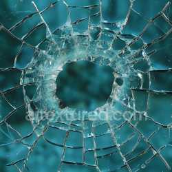 seamless Seamless 3D Broken Glass PBR Texture Featuring Central Hole and Radiant Cracks texture 8k free download PBR
