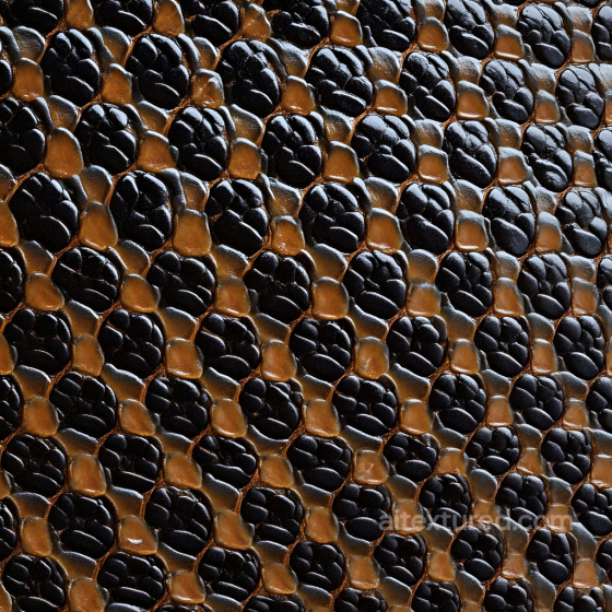Reptilian Skin Texture Featuring Glossy Black and Brown Scales Skin texture preview