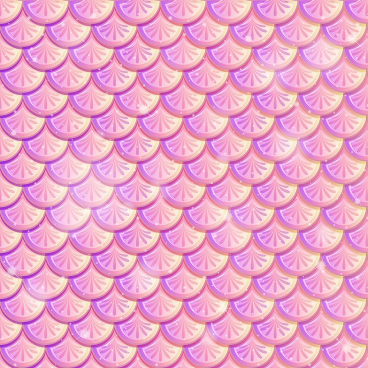 with Pink and Gold Mermaid Scale Pattern seamless PBR texture preview