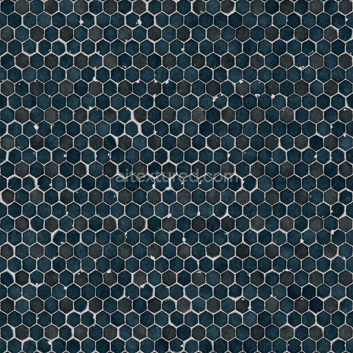 Tiles Seamless Pbr Texture Hexagon Dark Matte Tileable Weathered Coarse