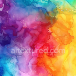 seamless Seamless 3D Alcohol Ink PBR Texture Featuring Vibrant Rainbow Fluid Marbling texture 8k free download PBR