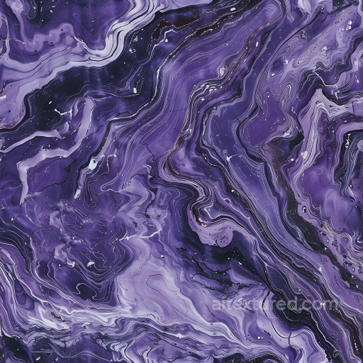 Deep Amethyst Purple Marble PBR Texture with Fluid Veins seamless Marble PBR texture