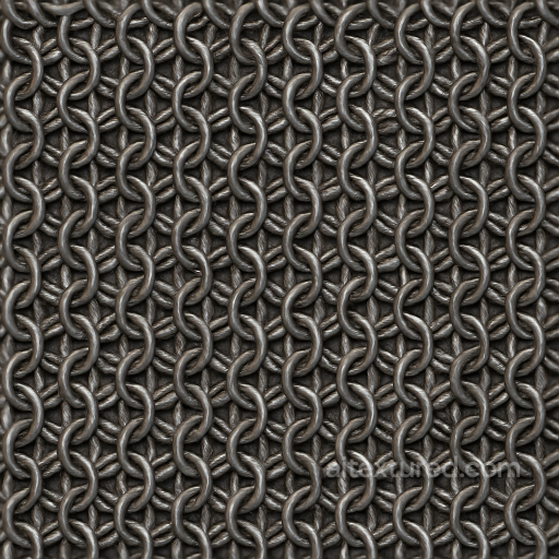 Of Chainmail Glove Fabric With Riveted Rings seamless Chainmail PBR texture