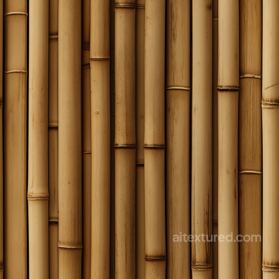 Bamboo Culm Texture Featuring Vertical Tan Stalks with Natural Nodes Bamboo texture preview
