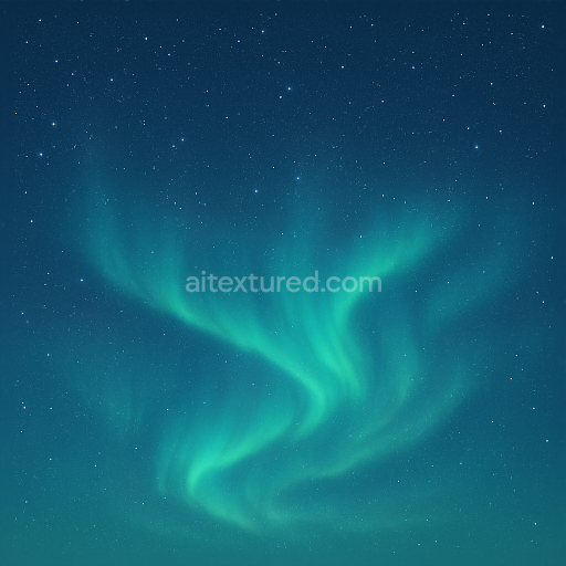 Seamless 8k PBR 3d texture of aurora borealis with vibrant sky colors and starry night background