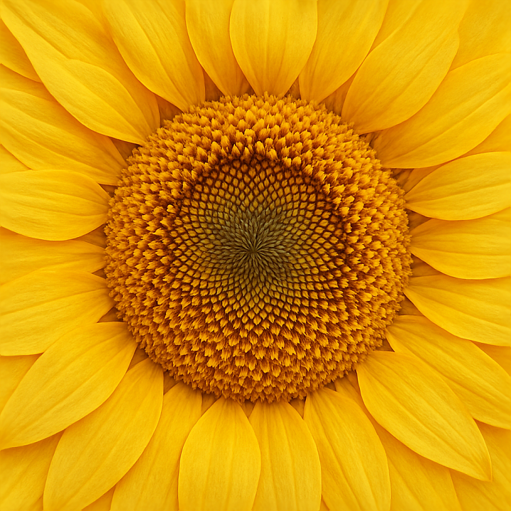 Of Bright Sunflower Face Capturing Natural Flower Surface And Pollen De… seamless PBR texture preview