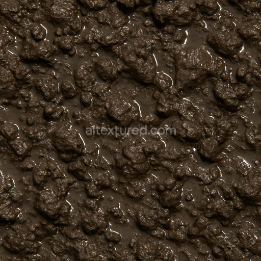 Shiny Wet Soil Texture Seamless 1024X1024
