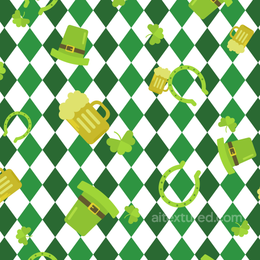 with St Patrick's Day Themed Digital Paper Pattern seamless St patrick digital paper bundle PBR texture
