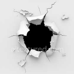 seamless Seamless 3D cracked and hole PBR texture of torn white plaster wall texture 8k free download PBR