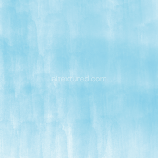 Seamless 3D PBR Texture of Soft Light Blue Watercolor Paper
