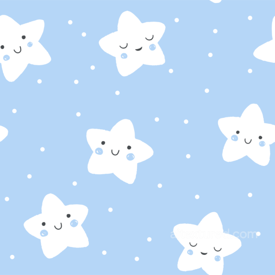 Cute White Stars on Soft Blue Background for Baby Boy Designs Seamless Texture Baby Boy texture preview