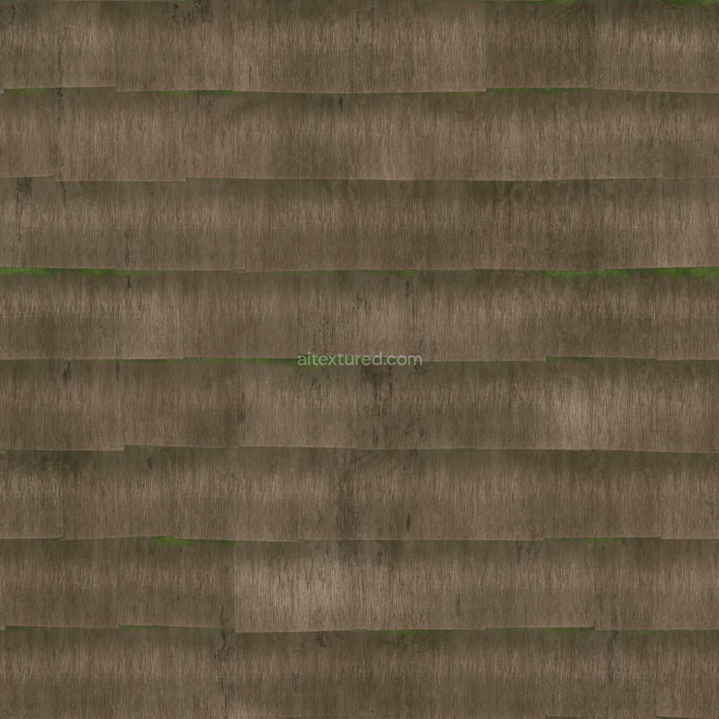Seamless wood siding PBR texture in high resolution