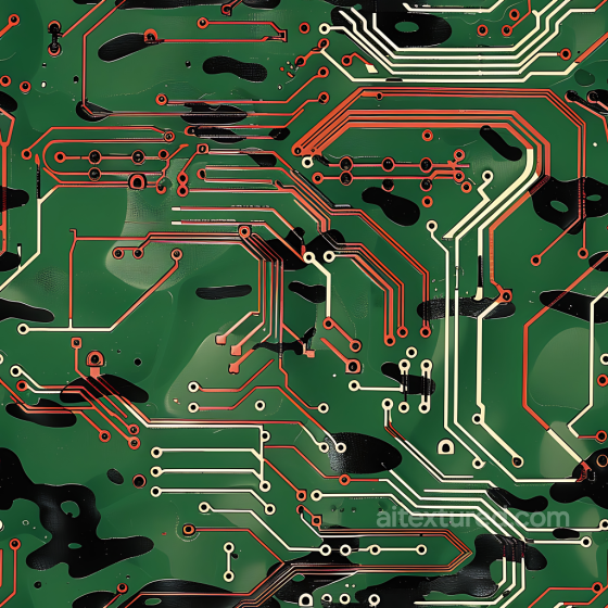 Color Camouflage Texture of Tech-Inspired Camouflage with Circuit Board Pattern and Milit… Color Camouflage texture preview