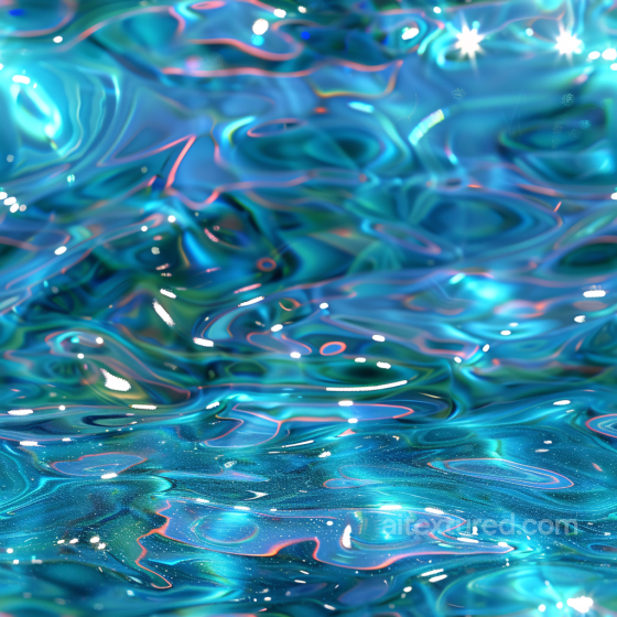 Water PBR Texture with Stylized Shimmering Pool Surface and Iridescent Highlights Water texture preview