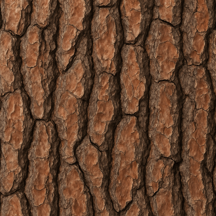 Pine Bark Wood seamless PBR texture preview