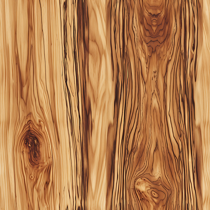 Spalted Wood Planks with Natural Grain and Knots seamless PBR texture preview