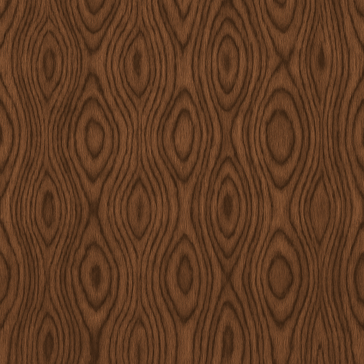 Patterned Walnut Wood seamless PBR texture preview