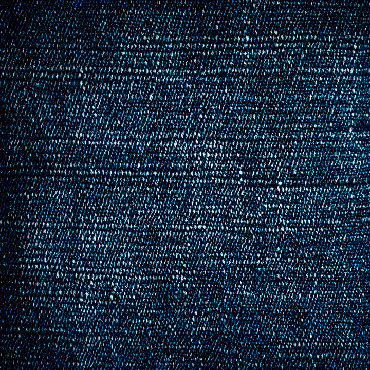 Cracked Denim Fabric with Blue Worn Fibers seamless PBR texture preview