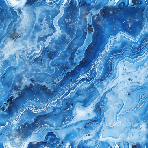 Blue Celeste Marble PBR Texture with Wavy Veins and Polished Finish seamless Marble PBR texture