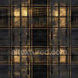 seamless Seamless 3D PBR Black and Gold Plaid Fabric Texture with Woven Pattern texture 8k free download PBR