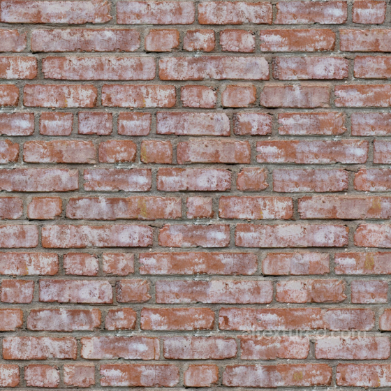 Seamless Red Brick Wall PBR Texture with Weathered Surface Brick texture preview